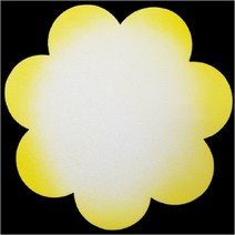 폼아트 스치로폼 꽃판 노랑 특대형 38cm(환경구성), 단품