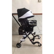 2023년 쌍둥이 다둥이 프리미엄 유모차 트라이크 대륙에서 보물찾기, 디너 플레이트 + 쿠션 + 큰 천 바구니 + 팬더 차양