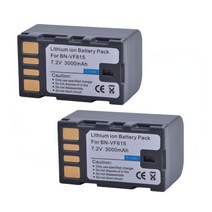 Pc 3000mAh BN-VF85 BN VF85 배터리 JVC HD5 Everio GZ-HD3 PX00 D720US D720EK, 2x Battery