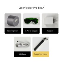 마킹기 날인기 소형 각인 레이져 레이저 자동 휴대용 파이버 가공기 DIY 초박형 초슬림 loudray diy 조각사 laserpecker pro 마킹 기계 1.6w 3d 에칭, 프로 세트