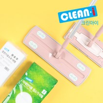 크린아이 다용도 부직포청소기 일반형 대형 40매 60매 정전기 청소포 부직포밀대 바닥청소, 2.대형부직포청소기+청소포40매