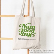 재미 있은 편지 여자 대용량 캔버스 올려 놓 가방 재사용 구매자 접이식 Ecobag 미적 학생 책 핸드백