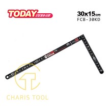 SK11 직각자 FCB-30KD 30cmx15cm 사시가네 샤시가네 DIY용 목공용 목수용 양면눈금 눈금자 일본 일제 카리스툴