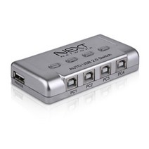 USB B타입 4포트 A 1포트 PC 4대 연결 삼성 캐논 HP 복합기 프린터 스캐너 자동 선택기, 4:1선택기