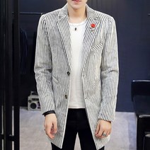 남성정장자켓 스트라이프 슬림핏 콤비자켓