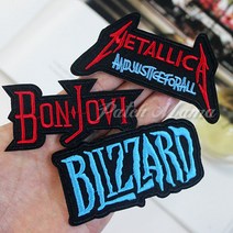 다이찌몰 영문와펜 3종 자수 열접착 패치, 1개, 1번 METALLICA