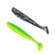 [QISHENG] 소프트베이트 투톤쉐드 윙 200pcs 루어 미끼, 투톤D, 70mm/2g