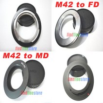 캐논 호환 FD미놀타 MD 마운트 카메라 어댑터 M42 나사 렌즈 AE-1 F-1 T50 T90 FTb XD5 XD7 XG X370 X500 +, 02 M42-Minolta MD