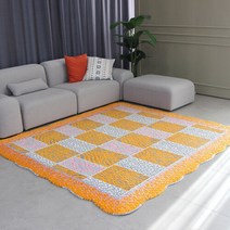 리앤데코 [리앤데코]호피무늬 극세사워싱 패드 러그 카페트160x210cm