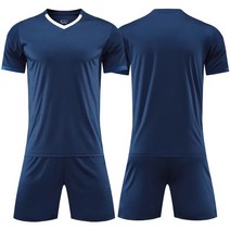 족구유니폼세트 족구복 축구단체복 맞춤형 인쇄 축구 유니폼 반바지 남성 여성 소년 키즈 성인 이름 번호 로그, [04] Kids Szie 2XS, [01] navy