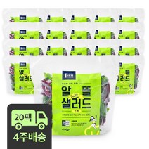 1am 정기배송 알뜰 데일리 야채 샐러드 그린, 100g x 20팩 4주 정기배송