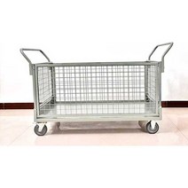 메쉬 롤테이너 산업용 웨건 접이식 게이지 택배 망카, 소형 휠 1000X600X800