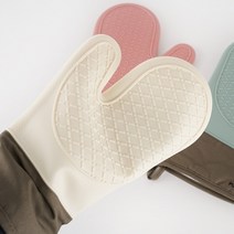 실리콘 오븐장갑 1P + 1P 주방용품 전자렌지 베이킹 냄비장갑 3color, 실리콘 오븐장갑 (핑크) 1P + 1P
