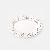 안나킴 10 레이스 타원접시, 1개