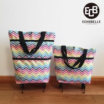 휴대용 바퀴 시장가방/핸드카트, 휴대용 시장 핸드카트-그린플라워
