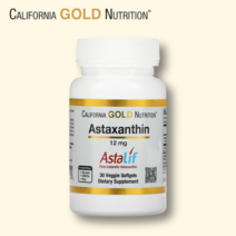 캘리포니아골드뉴트리션 CGN Astaxanthin 아스타잔틴 12mg 헤마토코쿠스 추출물 30 베지소프트젤