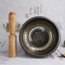 싱잉볼 심리치료 힐링 명상 멍때리기 구리 맑은소리, 구경 11.5cm 스틱포함