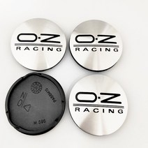 OZ 레이싱 M595 용 62mm 자동차 휠 센터 허브 캡 4 개 합금 림 커버 62 58, 03 4x62 Silver Black