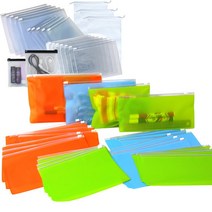 [해피세일] PVC 고주파 칼라지퍼백/하늘24x15cm(10장) 슬라이드지퍼백 인쇄가능, 선택:(26YD)칼라-하늘24x15(10장)