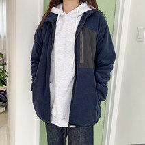 티데일리 남녀공용 리플렉스 플리스 집업 오버핏 빅사이즈 후리스