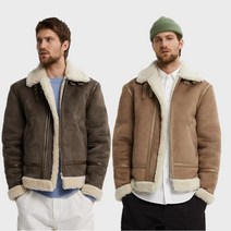 [KYO컴퍼니] ZARA 남성 무스탕 양털 스웨이드 자켓 겨울 2컬러