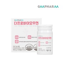 지엠팜 더프로바이오우먼 100억보장 특허균 유산균 함유, 더프로바이오우먼 2개, 10.8g