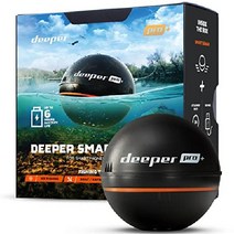 Deeper PRO+ 스마트 소나 캐스터블 및 휴대용 WiFi 어군 탐지기(해안 얼음 낚시 탐지기의 카약 보트용 GPS 포함), 디퍼 프로+