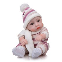 [브리튼] 11인치 미니 트윈스 풀 실리콘 리본돌 아이 생일 선물용, [01] 11 inch about 27 cm, [02] Boy