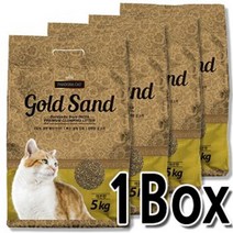 D17 인도산 고양이모래 골드샌드 레몬향 5kg x4개, 저렴한닷컴 본상품선택