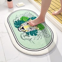 드로잉 패드 액정 타블렛 전자 노트 라인 시리즈 흡수성 부드러운 매트 러그 홈 입구 카펫 침실 화장실 욕실 문 미끄럼 방지 발, 50cmx120cm, 협력사, 정글 타임