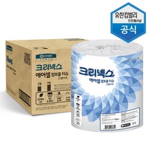 크리넥스 에어셀 점보롤 180m 3롤x4팩(12롤) 1박스 45375, 단품