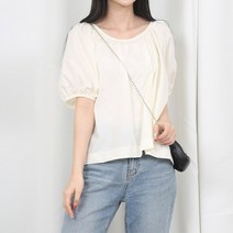 그저그녀 WB6056 봉봉 뒷 트임 블라우스