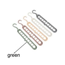 1Pcs 건조 옷걸이 지원 옷걸이 다기능 가정용 PP 플라스틱 옷 랙 360 ° 회전 다목적 멀티 포트, 하나, green