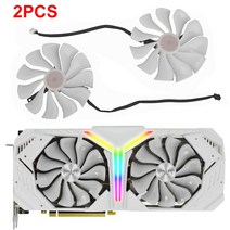 Palit GeForce RTX 2080 SUPER WGRP 슈퍼 그래픽 카드 쿨러 용 95mm GAA8S2U, 03 2PCS_01 RGB_01 WHITE