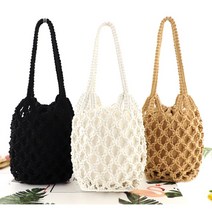 딥와이드 네트백 뜨개가방 그물 미니 가방 백