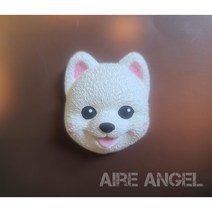 [아이레엔젤] 포메 석고방향제 . 강아지 석고방향제 + 리필오일 5ml + 포장 SET / 차량용 방향제, 화이트, 7프렌치라벤더
