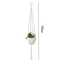 macrame plant hanger baskets flower pots holder 발코니 벽걸이 화분 장식 매듭이 있는 리프팅 로프 홈 정원 용품, i