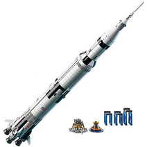 레고 Ideas NASA Apollo Saturn V 21309 Outer Space 모델 Rocket for Kids and 성인s Science Building 키트 (1969