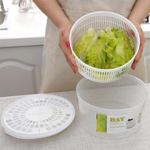 동결건조기 샐러드 회 전자 양상추 녹색 세탁기 건조기 드레인 Crisper 스트레이너 세척 건조 잎이 많은 야채 주방 악세사리