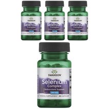 스완슨 셀레늄 컴플렉스 200mcg 캡슐, 90개입, 4개, 90정