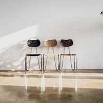 레트로 감성 의자 / 튜브 체어, 블랙, 1개