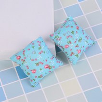 조약돌소파 호박소파 1인용소파 미니쇼파 조약돌 일인용 소파 침대에 대 한 1/2 pcs 꽃 베개 쿠션 인형 집, 16 as pic