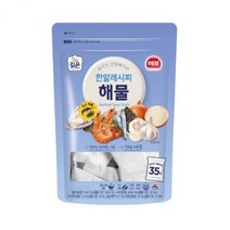 해표 한알레시피 해물 80g 동전육수 고체육수, 1개