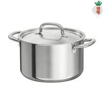 이케아 냄비 365+ 냄비+뚜껑 스테인리스 5.0L 양수 요리 전골 캠핑