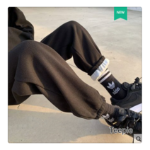 티피/Teepie 코듀로이 캐주얼 팬츠 남성 가을/겨울 플러스 플리스 패딩 허리 팬츠