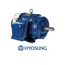 [효성모터] 1.5KW 2HP 4극 IE3 프리미엄효율 저압삼상 전폐형 모터