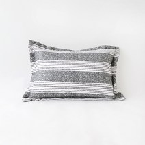 부드러운 진드기 방지 순면 베개 솜포함 세트 40x60, 베개(솜포함) 1개, 라인그레이
