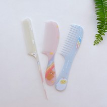 팬시 꼬리빗 캐릭터 헤어브러쉬 모음 미용 초등 유아, 꼬리빗4개한셋트