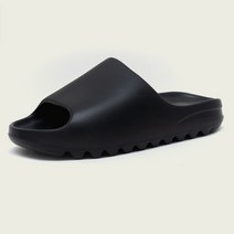 이지 슬라이드 슬리퍼 연예인 쿠션 실내화, 블랙 + 39