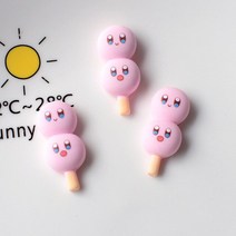 사랑스러운 미니 만화 핑크 케이크 음식 및 놀이 레진 스크랩북 DIY 주얼리 머리핀 액세서리 공예 10, 04 C